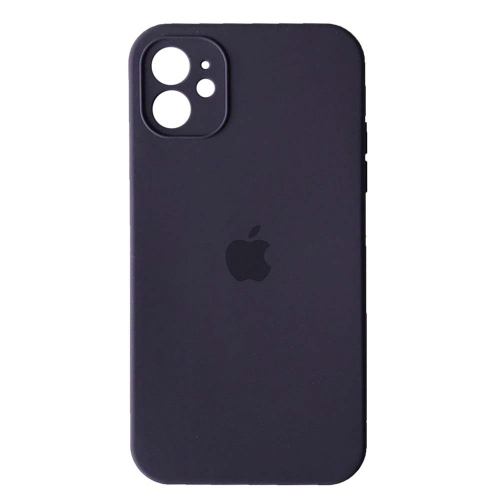 Silicone Case Full Camera Protective (AA) для iPhone 12 (6.1") (Elderberry)-0